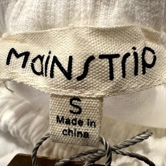 Mainstrip – Quilted Sequin Star Joggers – White – Size Small - Picture 2 of 4